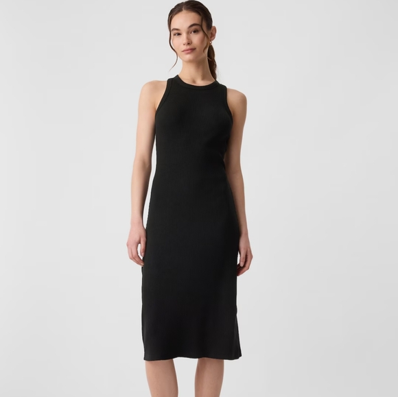 Athleta Dresses & Skirts - Athleta Black sleeveless jersey tank dress small